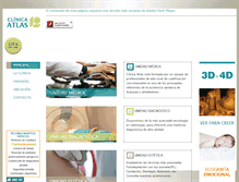 Tablet Screenshot of clinica-atlas.com